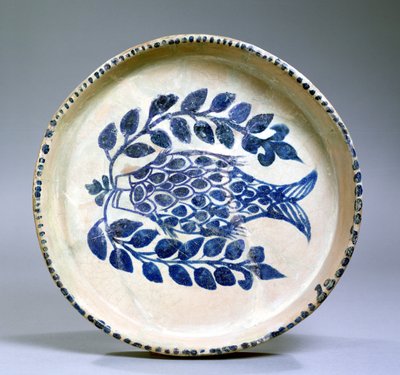 Plat, période abbasside (750-1258) (terre cuite) - Mesopotamian